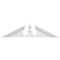 Ekena Millwork Acorn Architectural Grade PVC Pediment, 42"W x 10-1/2"H x 2-3/4"P (Pitch 6/12) PEDPS042X105ACR00 - alternate 6